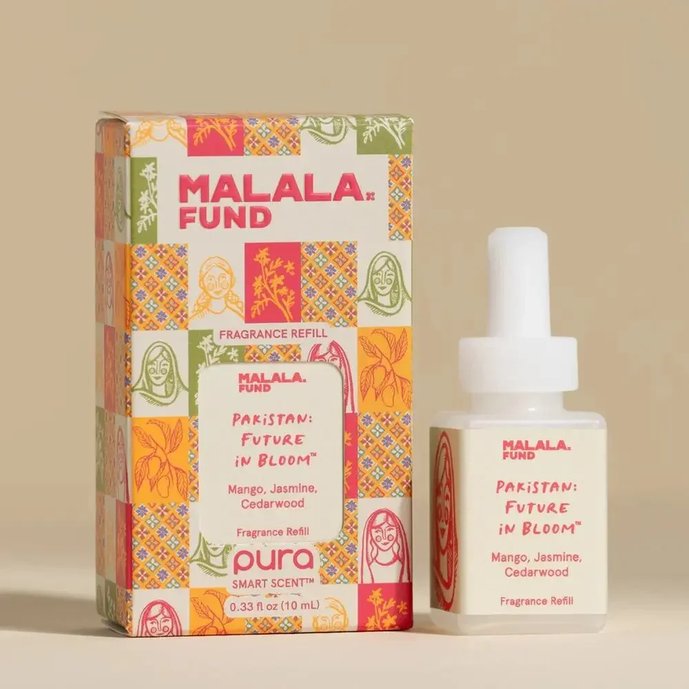 Pura Malala Fund Pakistan in Bloom Fragrance Refill 4 Pack 10mL Each New